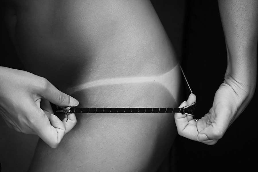 Black And White String Tanga Sunburn Sexy Lines