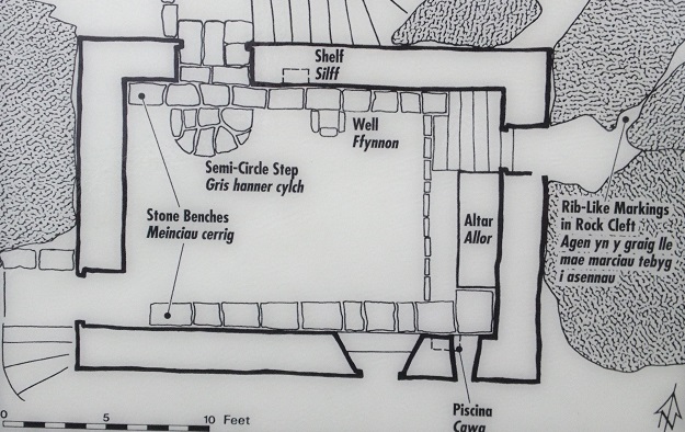 Map of the Chapel at St Govan's