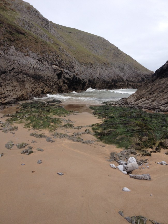 The cove at St Govans where the alledged incident took place