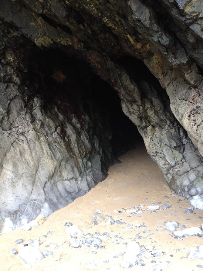 Does this Cave at St Govans house the spirits of betrayed children?