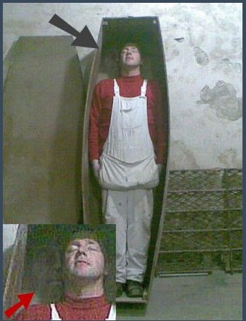 Is this the Ghostly face of a doomed prisoner?